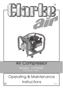 Handleiding Clarke CFP9HND Compressor