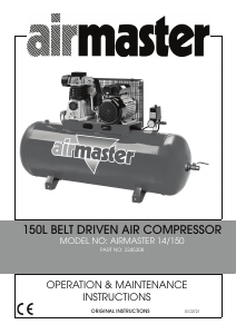Handleiding Clarke Airmaster 14/150 Compressor