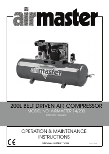 Handleiding Clarke Airmaster 14/200 Compressor