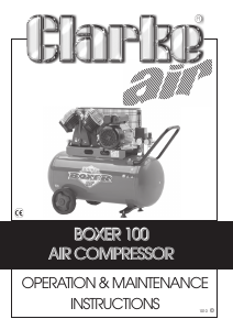 Manual Clarke Boxer 100 Compressor
