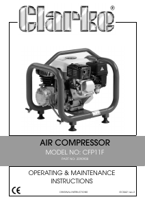Handleiding Clarke CFP11F Compressor