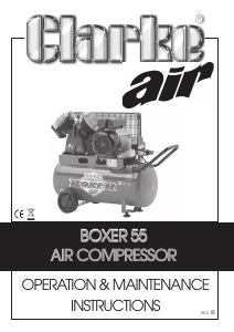 Manual Clarke Boxer 55 Compressor