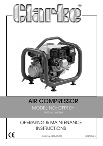 Handleiding Clarke CFP10H Compressor