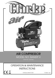 Manual Clarke Bandit V Compressor