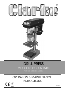 Manual Clarke CDP5RB Drill Press