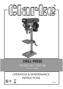 Manual Clarke CDP10B Drill Press