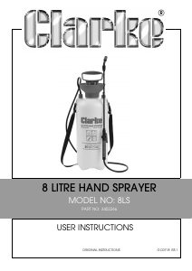 Manual Clarke 8LS Garden Sprayer
