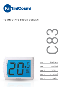 Mode d’emploi Fantini Cosmi C83 Thermostat