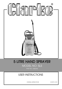 Manual Clarke 5LS Garden Sprayer