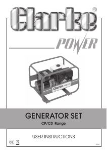 Manual Clarke CP6050 Generator