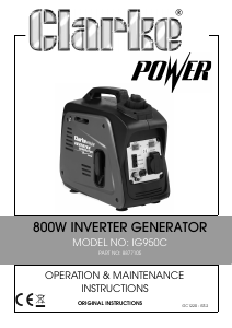 Manual Clarke IG950C Generator