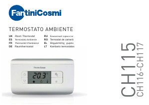 Manual de uso Fantini Cosmi CH115 Termostato