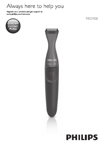 Manual Philips MG1100 Trimmer de barba