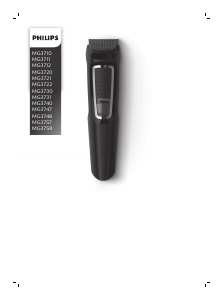 Manual Philips MG3740 Aparador de barba