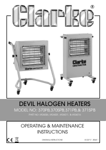 Manual Clarke Devil 370SPB Heater