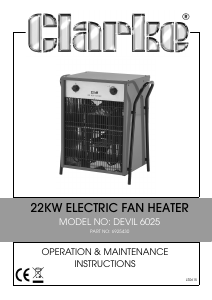 Manual Clarke Devil 6025 Heater