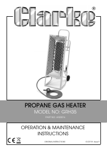 Manual Clarke GRH35 Heater