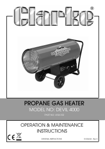Handleiding Clarke Devil 4000 Kachel