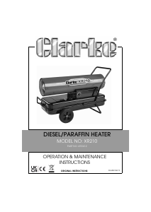 Manual Clarke XR210 Heater