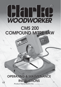 Manual Clarke CMS200 Mitre Saw