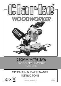 Manual Clarke CMS210B Mitre Saw