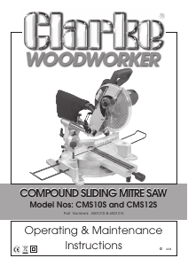 Manual Clarke CMS10S Mitre Saw