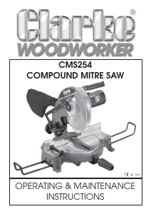 Manual Clarke CMS254 Mitre Saw