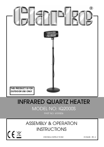 Manual Clarke IQ2000S Patio Heater