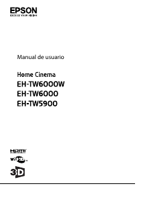 Manual de uso Epson EH-TW6000 Proyector