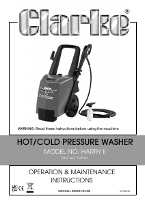 Manual Clarke Harry II Pressure Washer