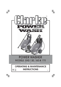 Manual Clarke EHD130 Pressure Washer