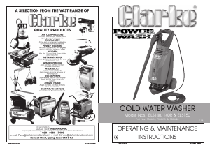 Manual Clarke ELS150 Pressure Washer