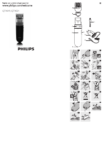 Priročnik Philips QT4021 Prirezovalnik brade