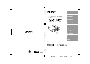 Manual de uso Epson EMP-715 Proyector
