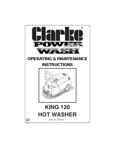 Handleiding Clarke King 120 Hogedrukreiniger