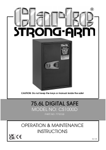 Manual Clarke CS1000D Safe