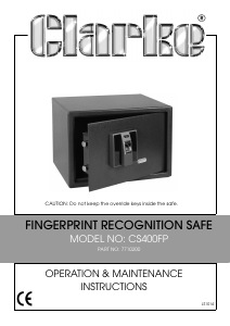 Manual Clarke CS400FP Safe