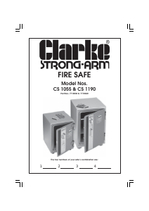 Handleiding Clarke CS1055 Kluis