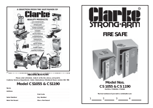 Manual Clarke CS1190 Safe