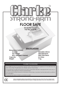 Manual Clarke CS100F Safe