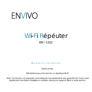 Mode d’emploi EnVivo ENV-1322 Répéteur
