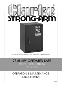Manual Clarke CS1000K Safe