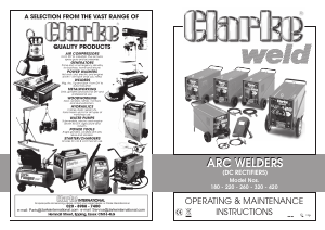 Handleiding Clarke 220 Lasapparaat
