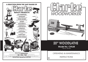 Manual Clarke CWL6B Wood Splitter