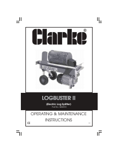 Manual Clarke Log Buster 2 Wood Splitter