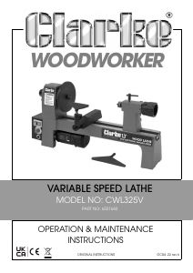 Manual Clarke CWL325V Wood Splitter