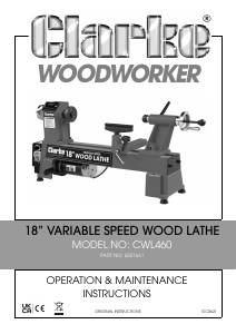 Manual Clarke CWL460 Wood Splitter