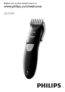 Manual Philips QC5040 Aparador de cabelo