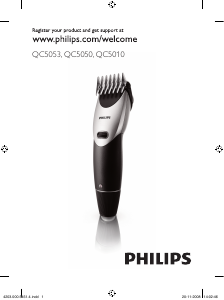 Manual de uso Philips QC5050 Cortapelos