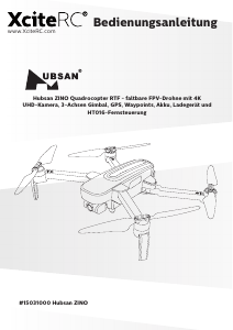 Bedienungsanleitung Hubsan ZINO Drohne